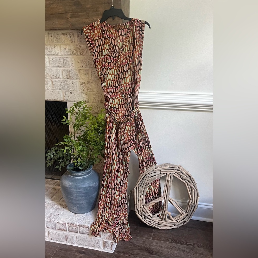 Elegant Multicolor Maxi Jumpsuit